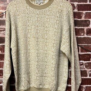 Vintage Valentino Uomo Paisley Knit Sweater